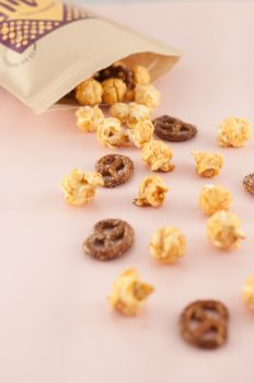 Knalle Popkorn Weiße Schokolade Salzbrezel 100g